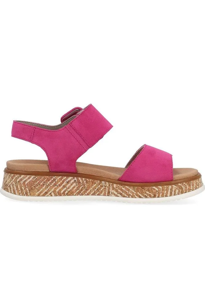 Rieker ladies sandals W0800-31 in Pink