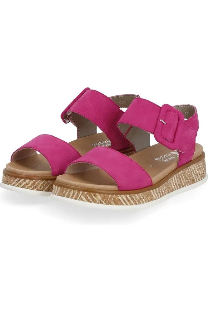 Rieker ladies sandals W0800-31 in Pink