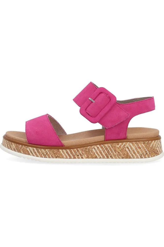 Rieker ladies sandals W0800-31 in Pink
