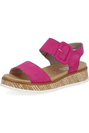 Rieker ladies sandals W0800-31 in Pink