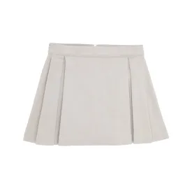 Sandy Springs Stone Parson Pleated Skirt-Corduroy