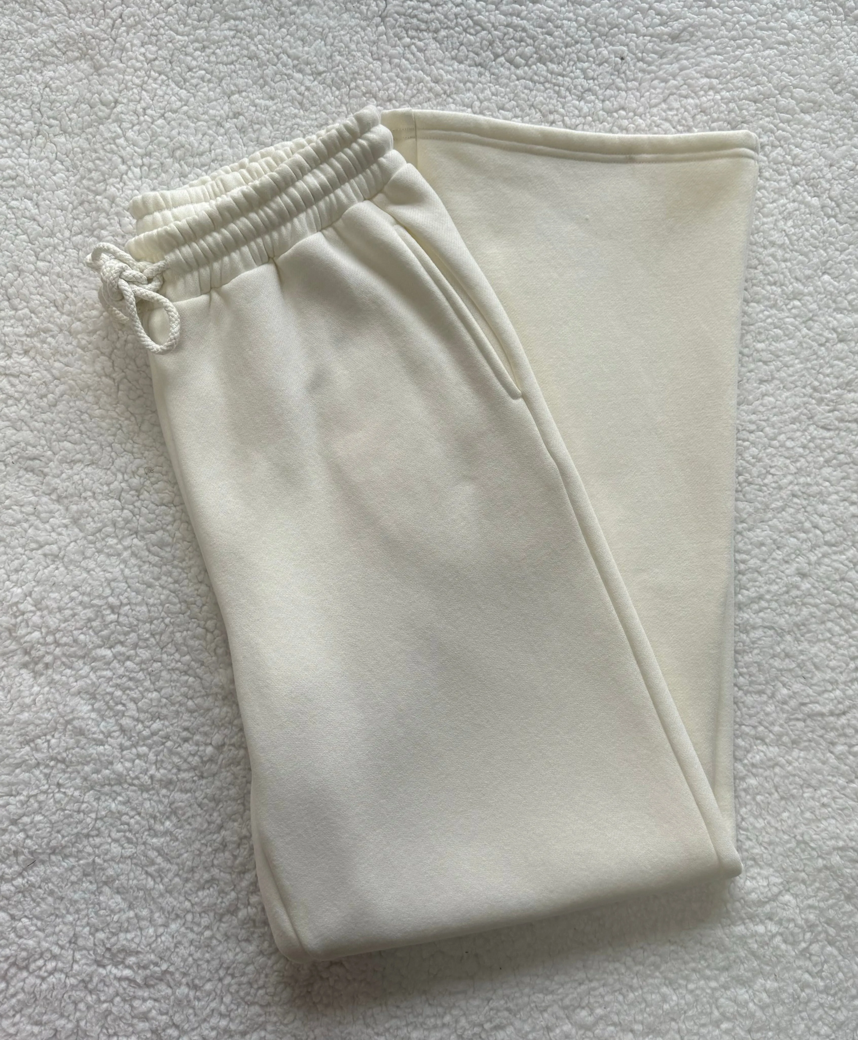 Seashell Ivory Sunkissedcoconut Blank Flare Sweatpants