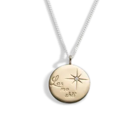 Silver|Gold Las mo shlí diamond pendant