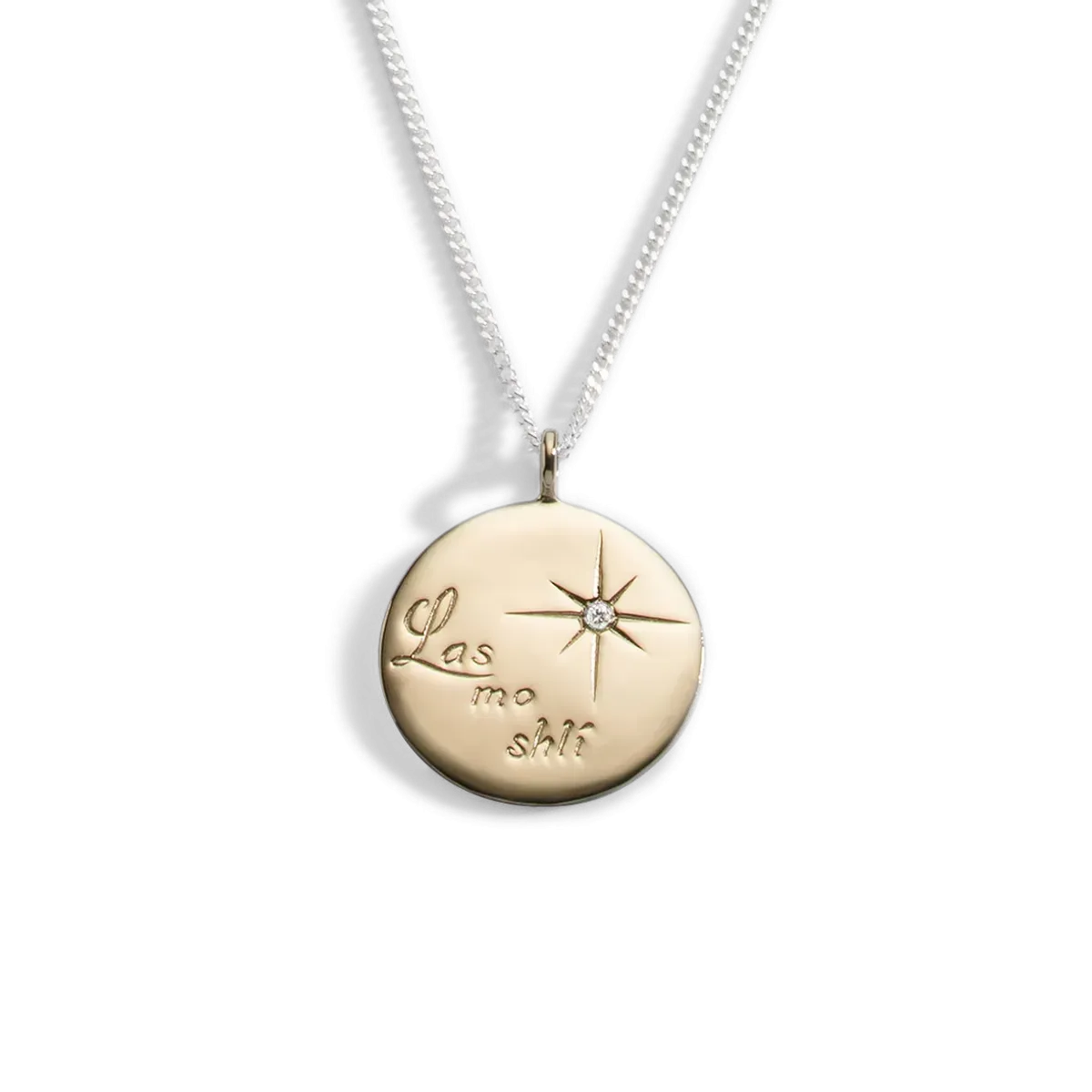Silver|Gold Las mo shlí diamond pendant