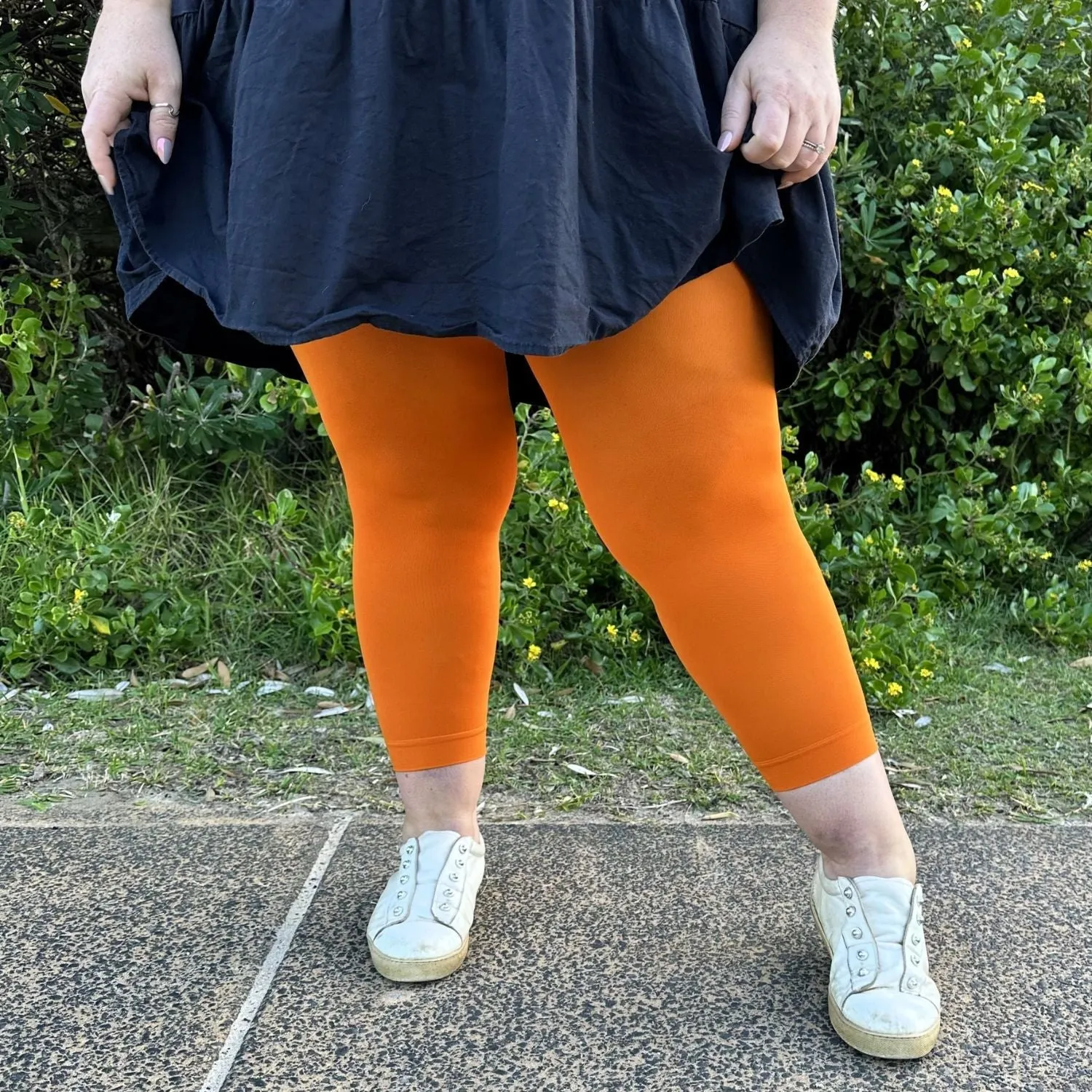 Stay Cool Capri Strumpfhosen - Papaya
