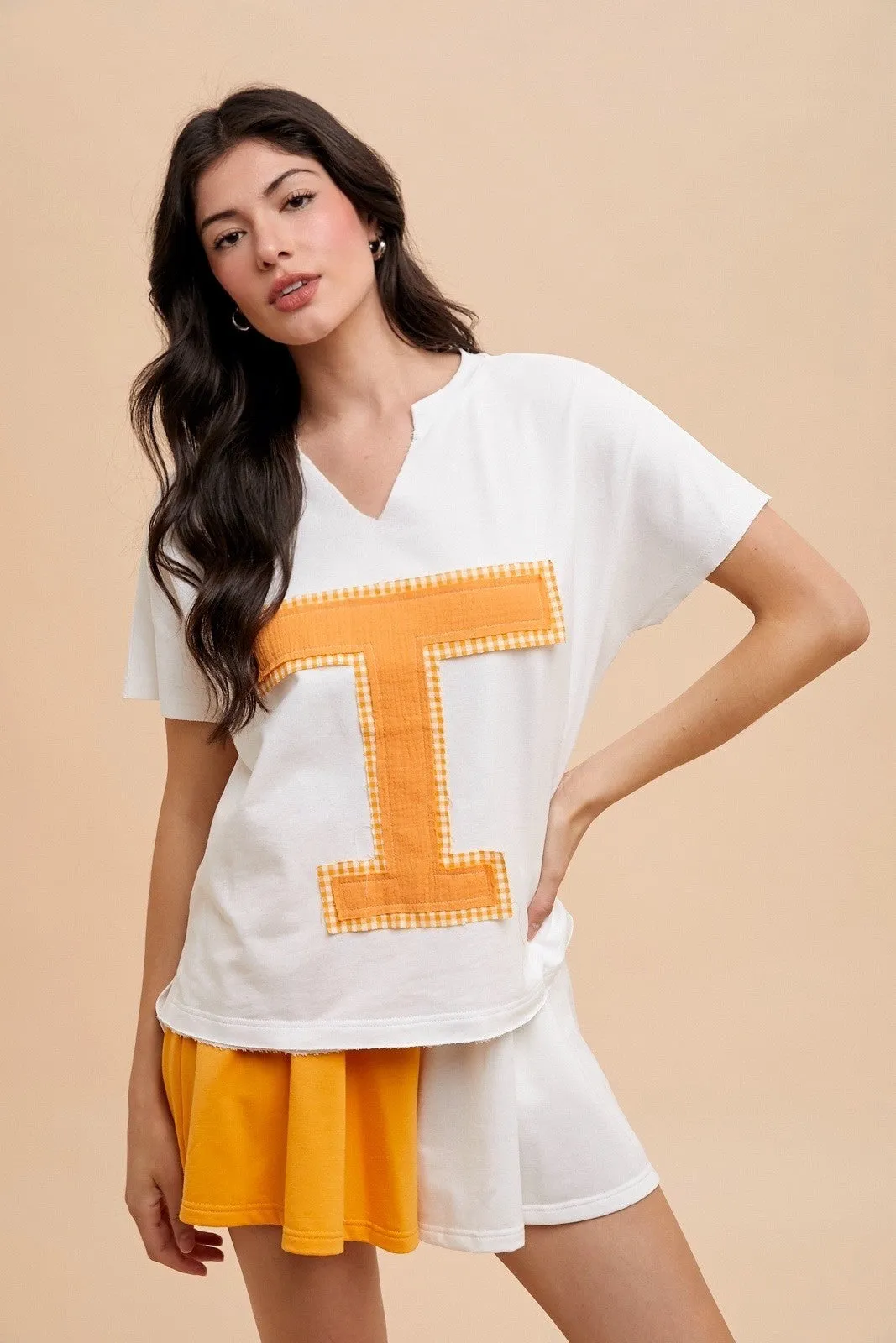 Tennessee Colorblock Flare Shorts