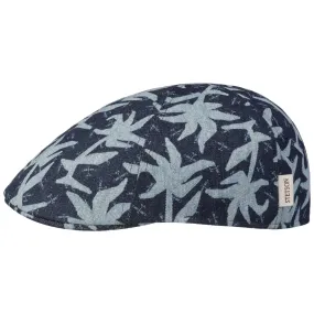 Texas Denim Print Flat Cap by Stetson