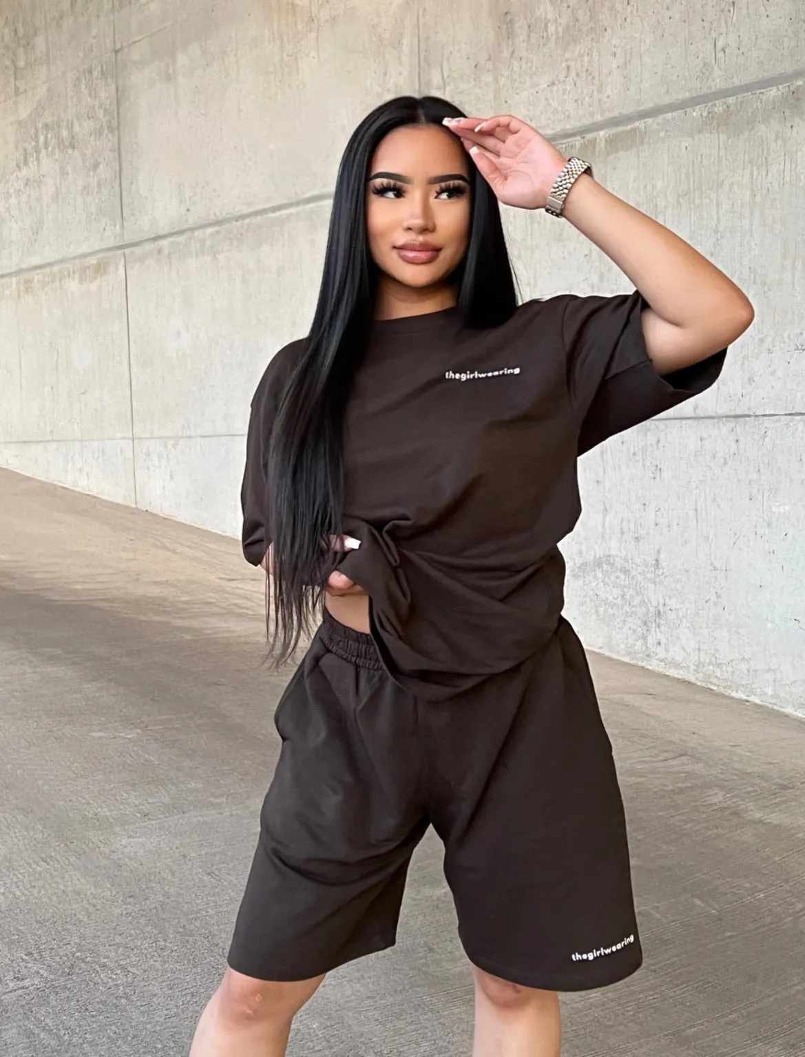 TGW Oversized Brown Set