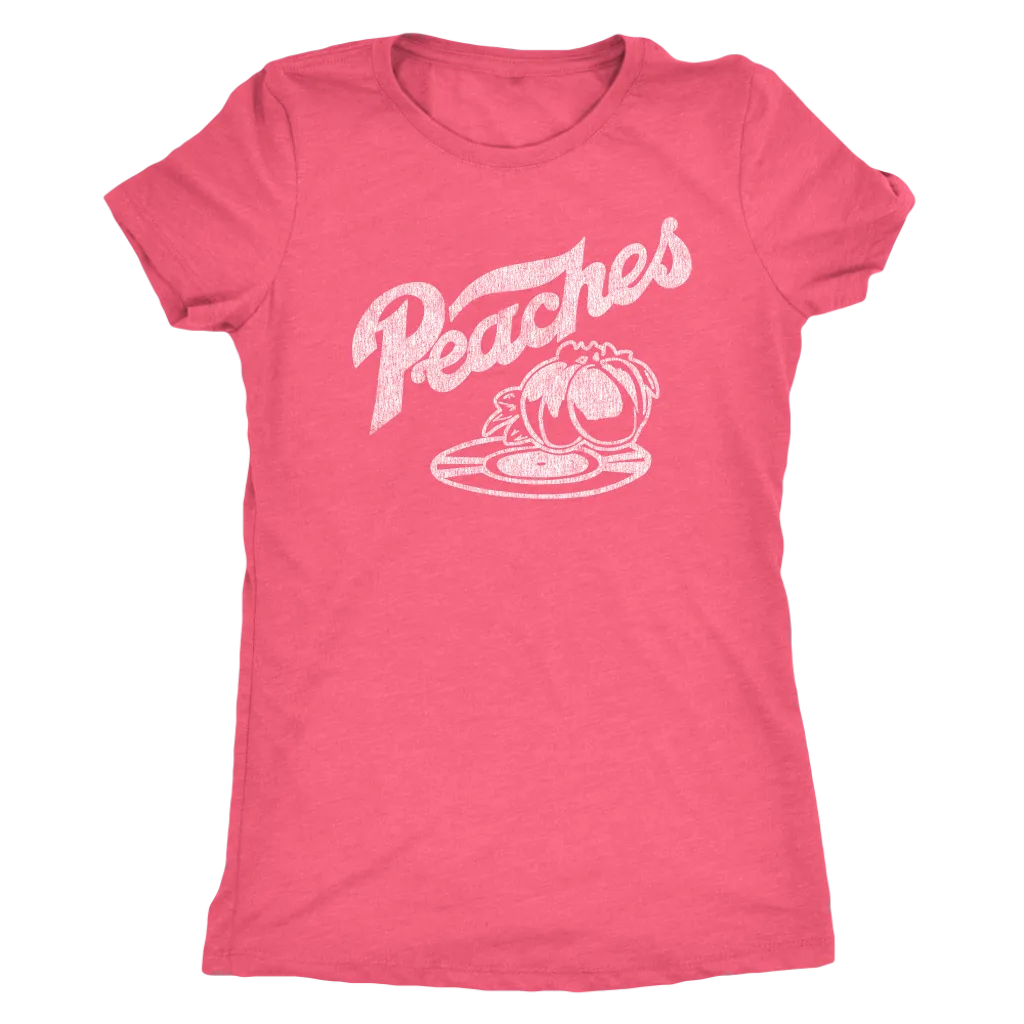 The Peaches "Record Crate" Women's Tri-blend Tee