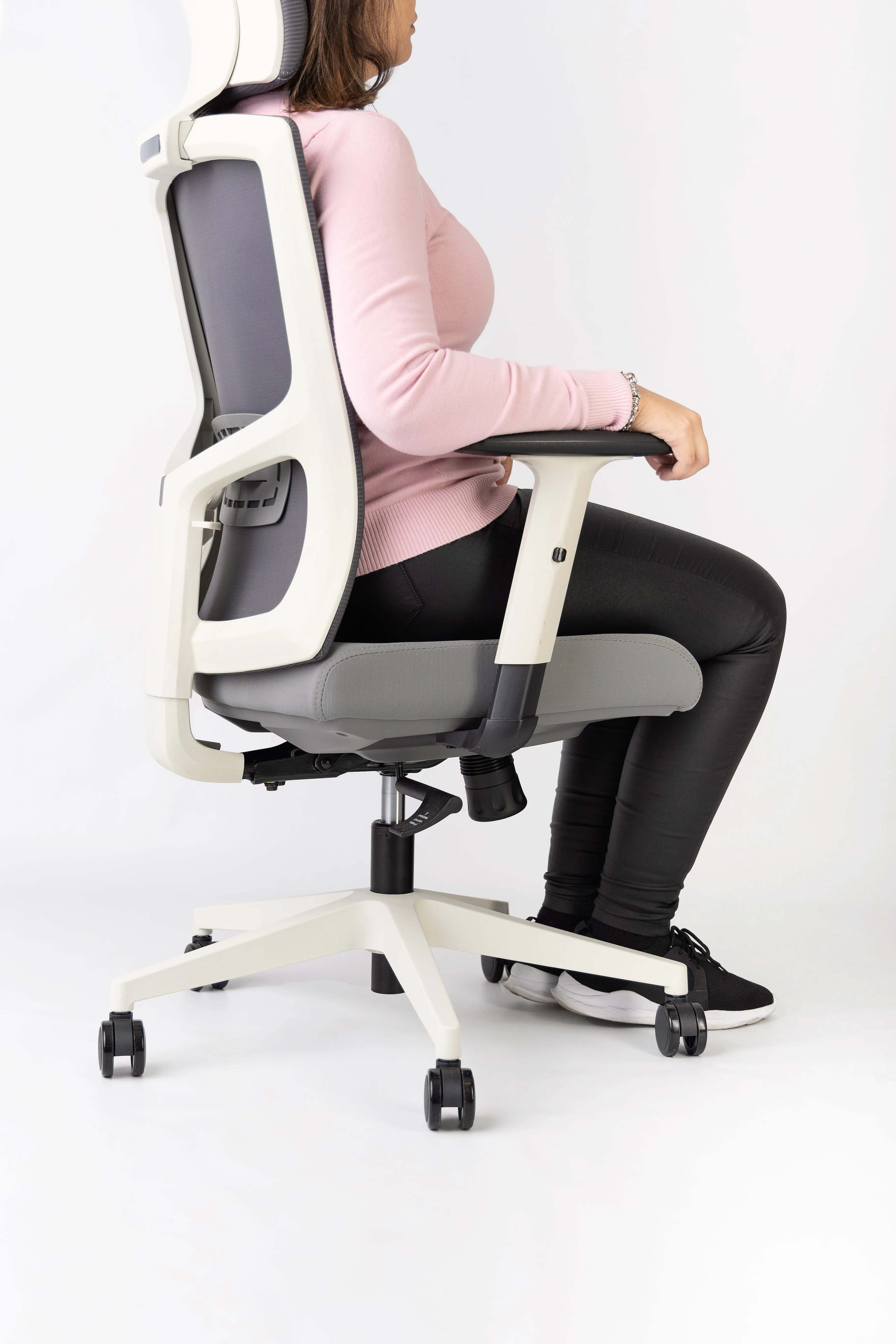 Unique Plus Branca (Off-White) - Cadeira Ergonômica de Escritório