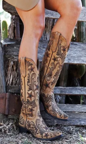 Yippee Ki Yay by Old Gringo Blaze Boots - Champagne