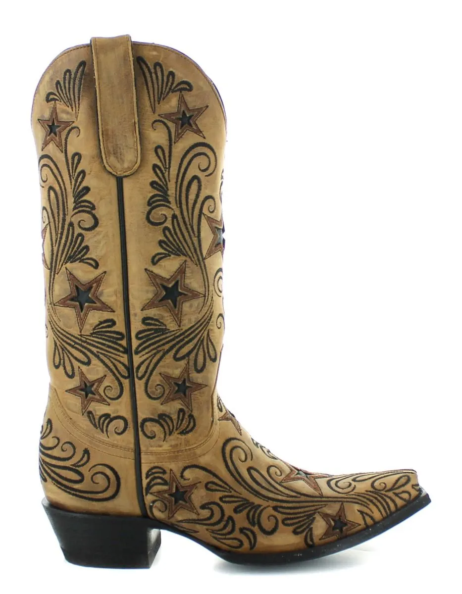 Yippee Ki Yay by Old Gringo Blaze Boots - Champagne