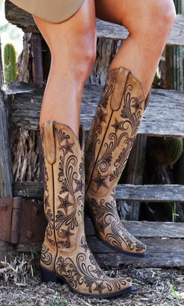 Yippee Ki Yay by Old Gringo Blaze Boots - Champagne