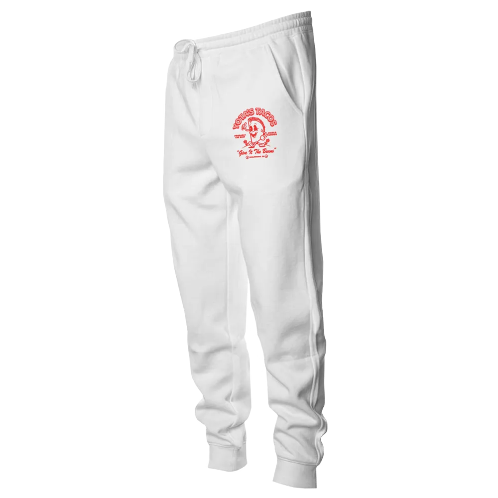 Yota's Tacos Sweatpants - White